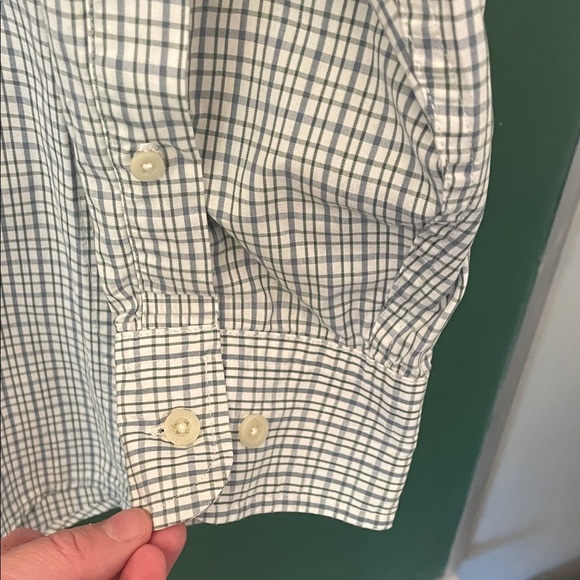 Pendleton Broadway Cloth Mens L Blue and White Checkered Button-Down Shirt - Picture 5 of 7